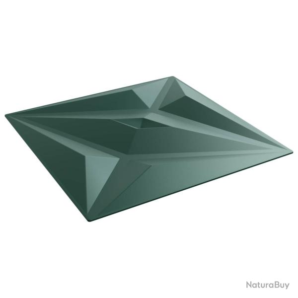 Panneaux muraux �toile 24 pcs Vert �toile 50 x 50 cm Mousse XPS