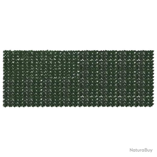 �cran de balcon avec feuilles Vert fonc� 400 x 150 cm