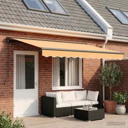 Auvent r&eacute;tractable manuel Sable 4 &times; 3,5 m