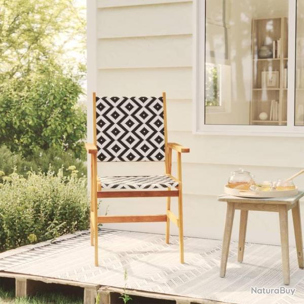 Chaises de jardin 8 pcs en bois d'acacia massif