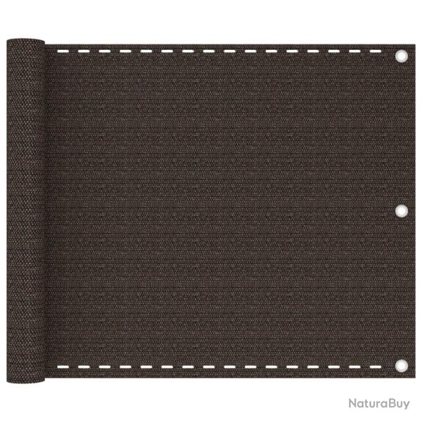 �cran de balcon Marron 75x300 cm PEHD