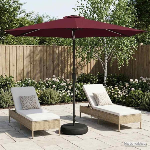 Parasol de jardin avec lumi�res LED et base 300 x 300 cm