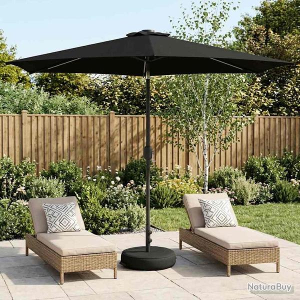 Parasol de jardin avec lumi�res LED et base 300 x 300 cm
