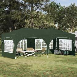 Tente de f&ecirc;te pop-up 575 x 288 x 245 cm Vert Tissu Oxford