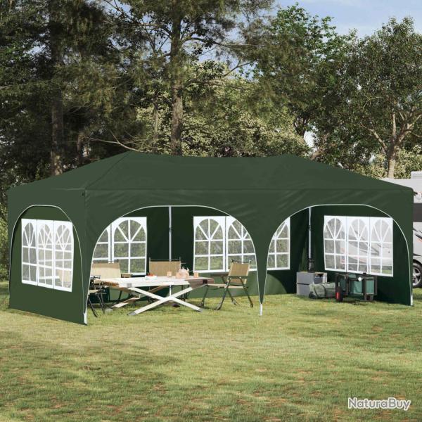 Tente de f�te pop-up 575 x 288 x 245 cm Vert Tissu Oxford