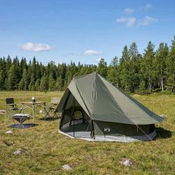 Tente Tipi Vert arm&eacute;e 700 x 700 x 395 cm Polyester et Acier