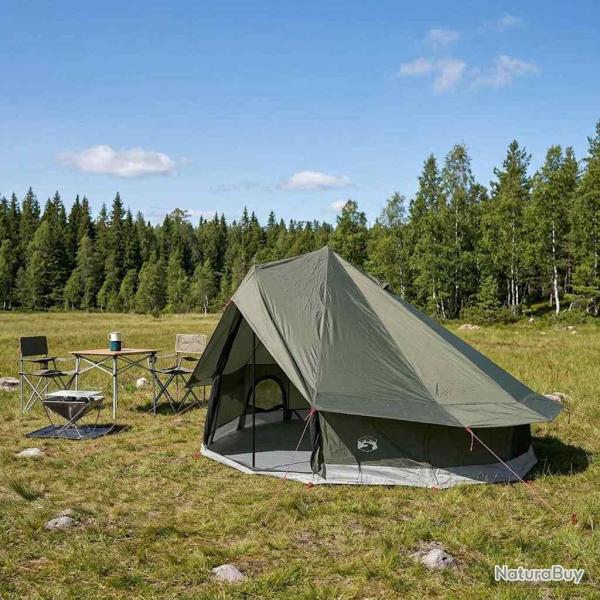 Tente Tipi Vert arm�e 700 x 700 x 395 cm Polyester et Acier