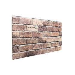 Panneaux muraux 10 pcs Marron et gris 100 x 50 cm Mousse EPS