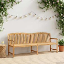 Banc en Bois Sculpt&eacute; en Rose 228 x 61 x 94,5 cm Naturel