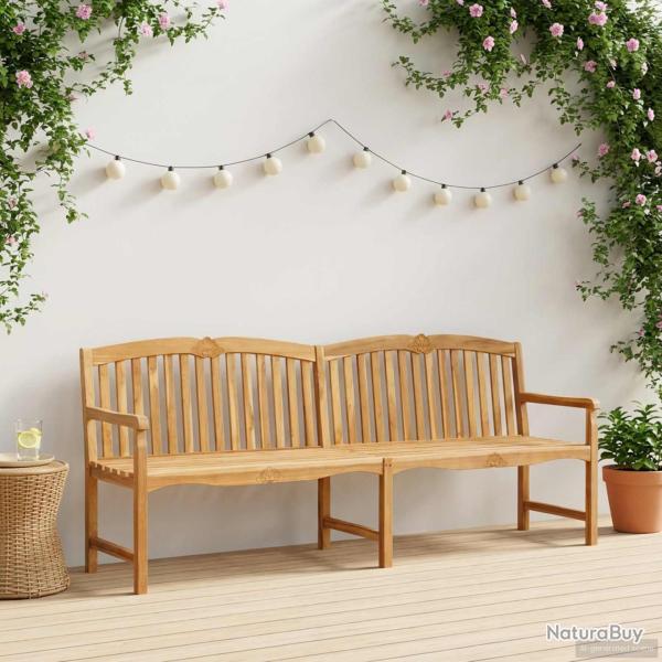 Banc en Bois Sculpt� en Rose 228 x 61 x 94,5 cm Naturel