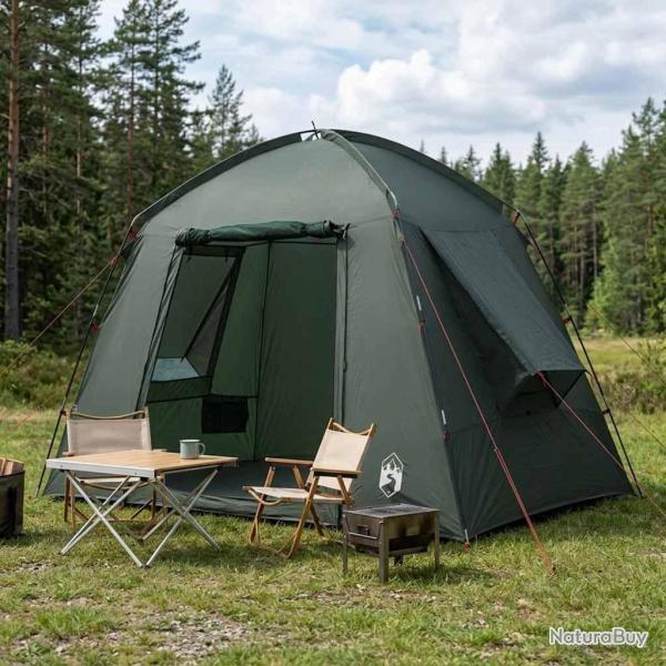 Tente Cabane avec toit Vert arm�e 210 x 210 x 138 cm Polyester