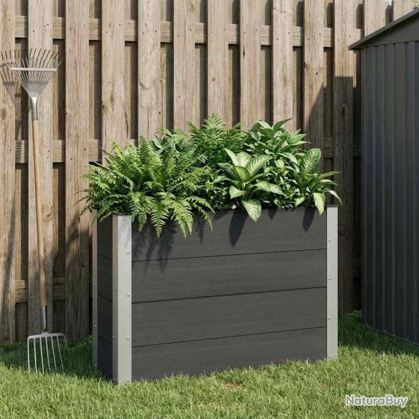 Jardini�re sur�lev�e Noir 100 x 30 x 72 cm