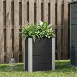 Jardini&egrave;re sur&eacute;lev&eacute;e Noir 50 x 30 x 72 cm