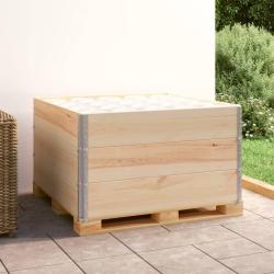 Colliers de palette 3 pcs 100x100 cm Bois de pin solide
