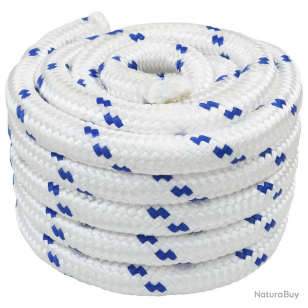 Corde de bateau 25 m 5 Blanc et bleu PP