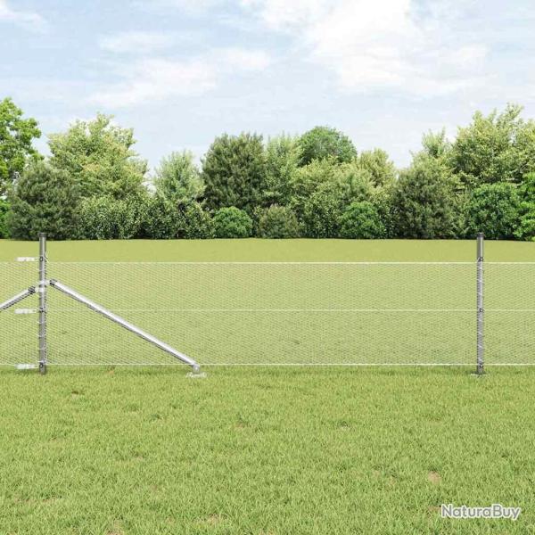 Cl�ture hexagonale avec poteau 10 x 0,5 m Acier galvanis�