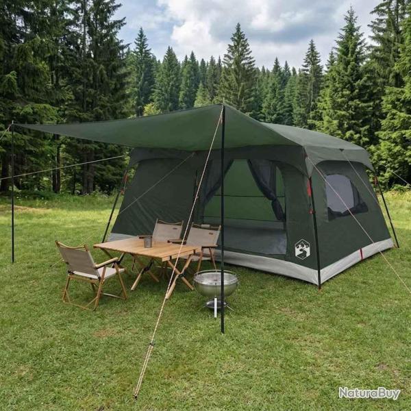 Tente familiale avec toit Vert arm�e 500 x 400 x 230 cm