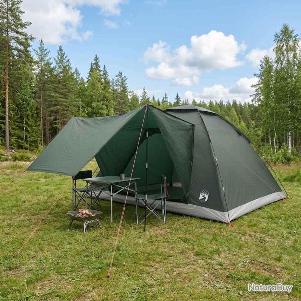 Tente de camping avec toit Vert arm�e 335 x 275 x 180 cm