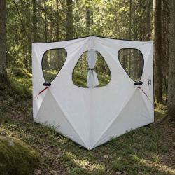 Tente de Chasse avec toit Blanc Occultant 145 x 145 x 150 cm