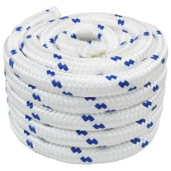 Corde de bateau 5 m 4 Blanc et bleu PP