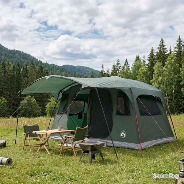 Tente tunnel Vert arm�e 427 x 305 x 205 cm Polyester et Acier