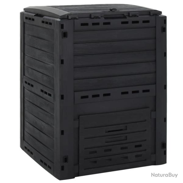 Composteur de jardin Noir 280 L Polypropyl�ne