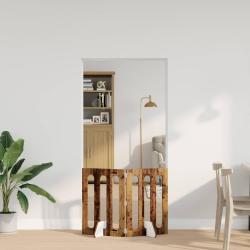 Cl&ocirc;ture pliable pour animaux 2 pcs Bois de ch&ecirc;ne