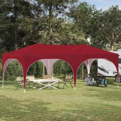 Tente de f&ecirc;te pop-up 575 x 288 x 245 cm Bordeaux Tissu Oxford