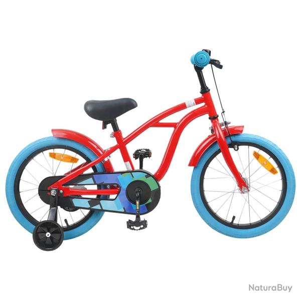 V�lo pour Enfants 16 Pouces pour 4-6 ans Rouge