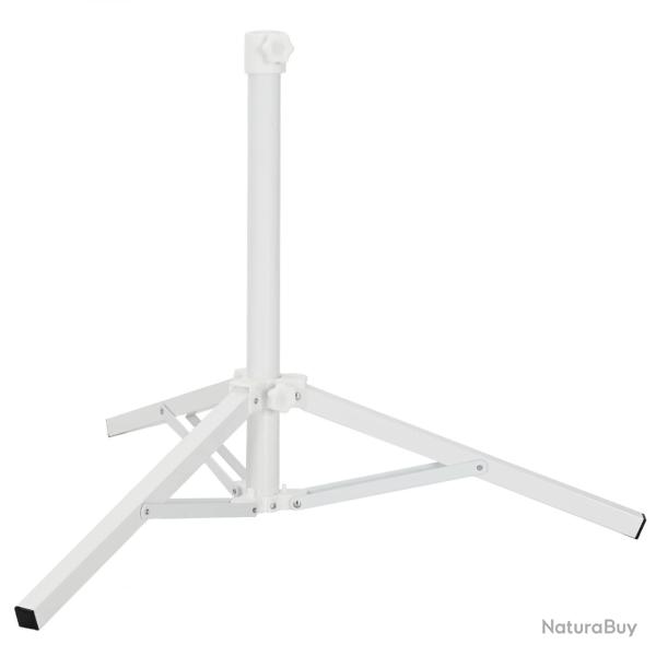 Support de parasol Blanc Acier for 25-32 mm Pole