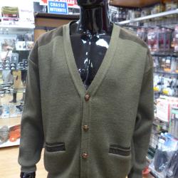 Gilet LE CHAMEAU manches longues, Vert, Neuf, D&eacute;stockage