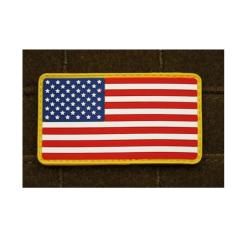&Eacute;cusson drapeau am&eacute;ricain en caoutchouc 3D JTG