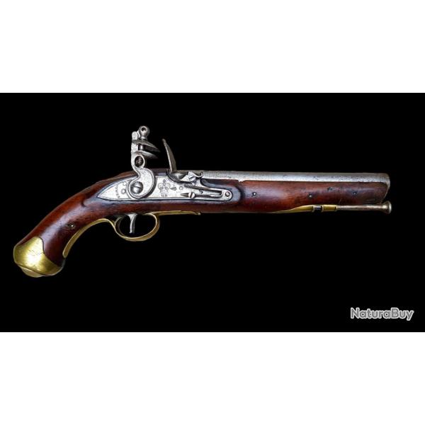 Pistolet reglementaire anglais "light dragoon pistol" � silex