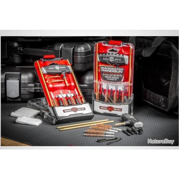 kit de nettoyage pour armes de poing - GUN BOSS PRO CAL.22/9mm/.357/.38/.40 & .45