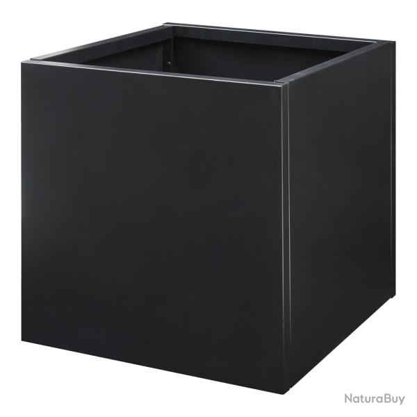 Bac � plantes acier galvanis� 60 x 60 x 60 cm noir 03_0008956