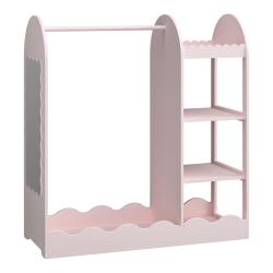 Portemanteau meuble d'entr&eacute;e design pour enfants 100 x 94 x 38 cm rose 03_0010384