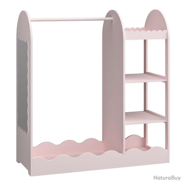 Portemanteau meuble d'entr�e design pour enfants 100 x 94 x 38 cm rose 03_0010384