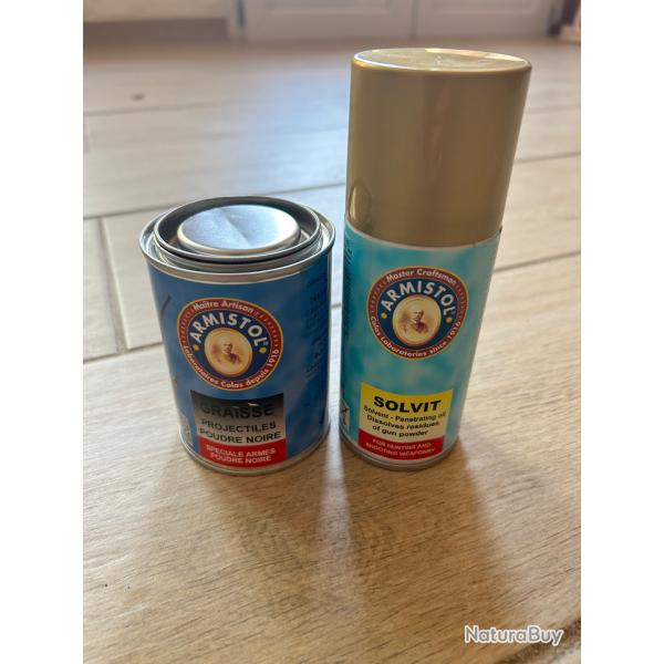 Pack graisse et solvant pour armes � poudre noire
