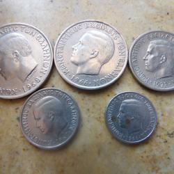 Drachmes Grec Gr&egrave;ce 1970 Constantin roi des H&eacute;l&egrave;nes symbole  ph&eacute;nix drachme