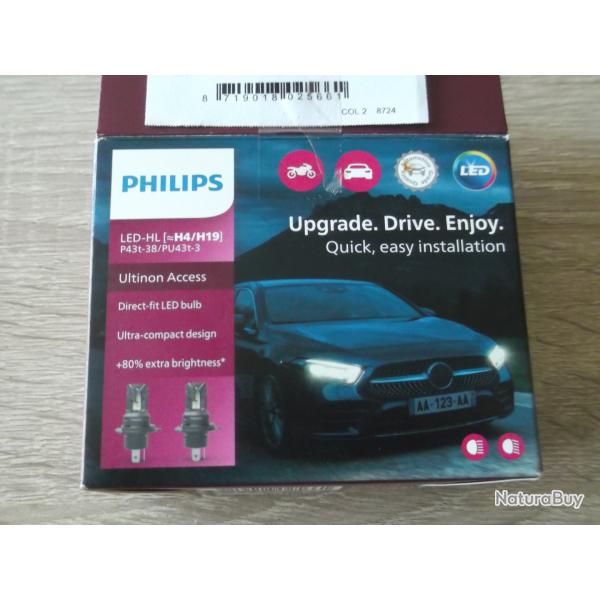 Ampoules Philips Led H4 pour voitures