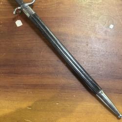 ba&iuml;onnette allemagne 1865  rare ! tt belle lame LANGUE DE CARPE