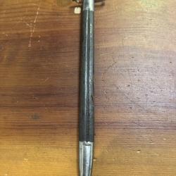 ba&iuml;onnette allemagne 1865  rare ! tt belle lame sans LANGUE DE CARPE