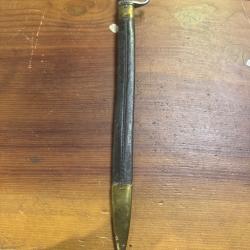 ba&iuml;onnette allemande mod&egrave;le 1860/98 langue de carpe REGIMENTEE RJ 16 2222   RARE !!!!!!!
