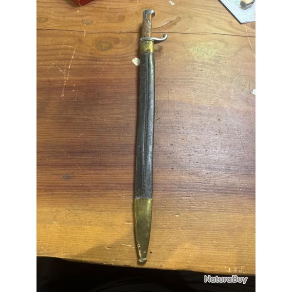 ba�onnette allemande mod�le 1860/98 langue de carpe REGIMENTEE RJ 16 2222   RARE !!!!!!!