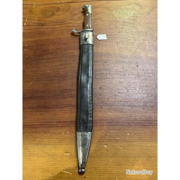 ba�onnette allemande mod�le 98/05 1 er type � lame dent de SCIE