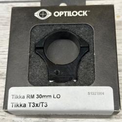 Montage fixe Tikka T3X/T3 30mm bas - Optilock