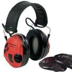CASQUE PELTOR SPORTTAC COQUILLES NOIRES/ROUGES