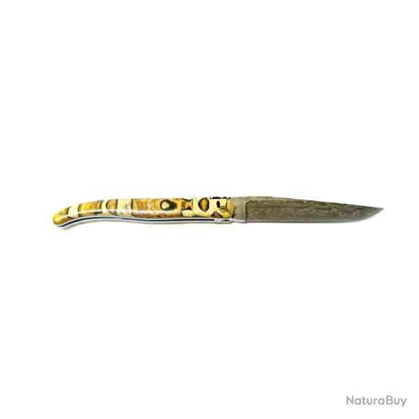 COUTEAU LE LAGUIOLE PM 12CM LAME DAMAS HETRE