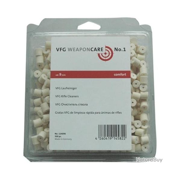 TAMPONS DE NETTOYAGE VFG CAL 9MM X500