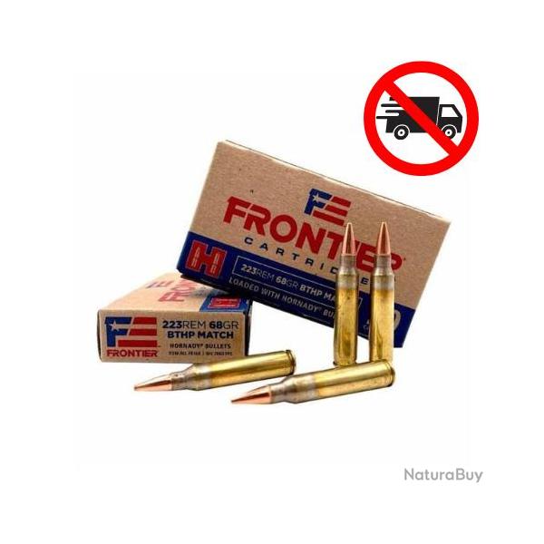 MUNITION HORNADY FRONTIER 223 68 GRS BTHP X20